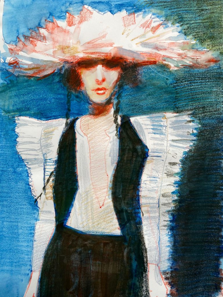 Jean Paul Gaultier, spring 2010 coutureIllustrated by Chris Gambrell